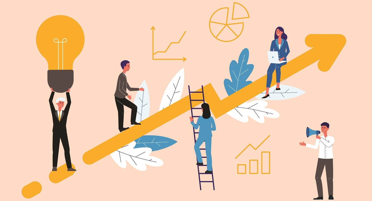 In 6 Schritten das Beste aus Deinen Coachings herausholen: Vector Grafik